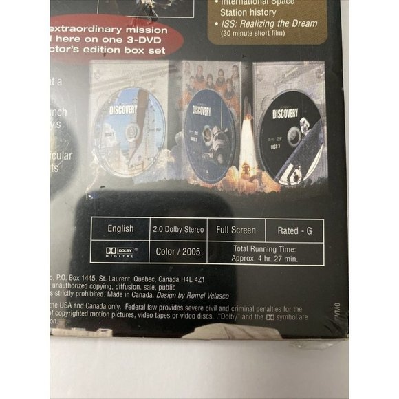 (NASA) Voyage of Discovery 3 Disc Set DVD NEW SEALED - Picture 6 of 8